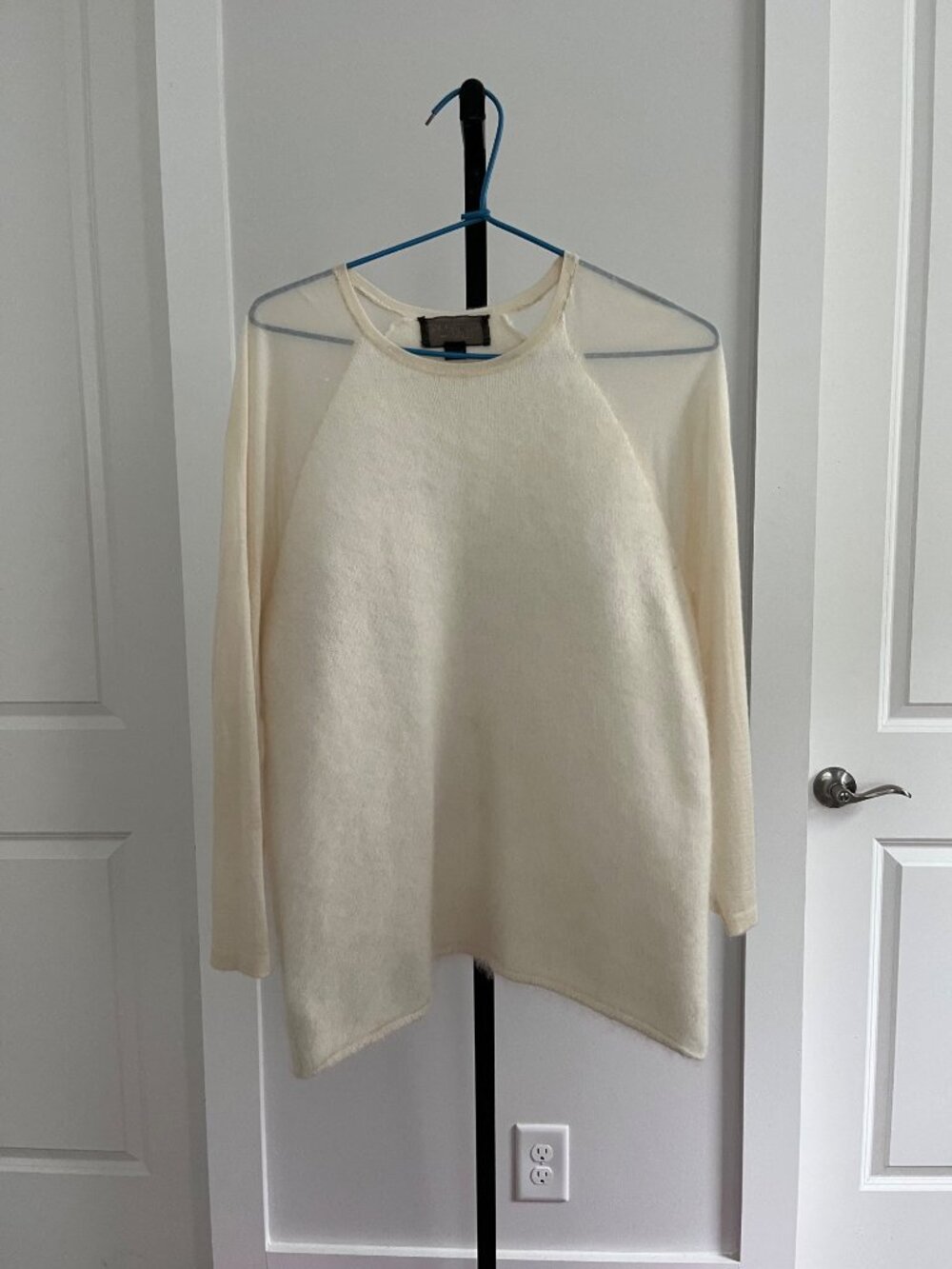 GIAMBATTISTA VALLI Paris Angora Cashmere Silk Sweater Size S